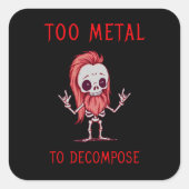 永遠の金属頭 スクエアシール (正面)