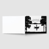 永遠の釣りメモリアル葬儀ブラック＆ホワイト ゲストブック (全面)