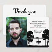 永遠の釣り オーダーメイド写真 追悼式 サンキューカード (正面/裏面)