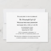 永遠の釣り 追悼 黒と白 招待状 (裏面)