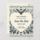 永遠の開花日付の保存 ポストカード (正面/裏面)