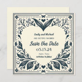 永遠の開花日付の保存 招待状 (正面/裏面)