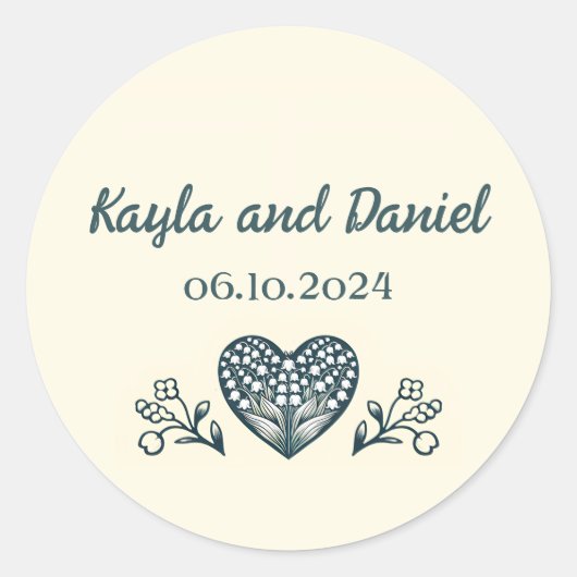 永遠の開花結婚ズのカスタム スクエアシール (正面)