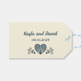 永遠の開花、カスタムウェディング ギフトタグ