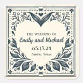 永遠の開花 スクエアシール (正面)