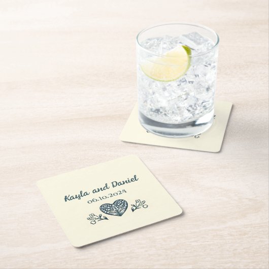 永遠の開花 スクエアペーパーコースター (インサイチュ)