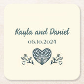 永遠の開花 スクエアペーパーコースター (正面)