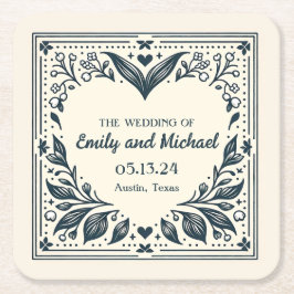 永遠の開花 スクエアペーパーコースター