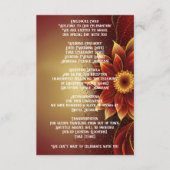 永遠の開花：永遠の愛のお祝い エンクロージャーカード (正面)