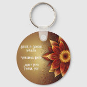 永遠の開花:永遠の愛のお祝い キーホルダー (正面)