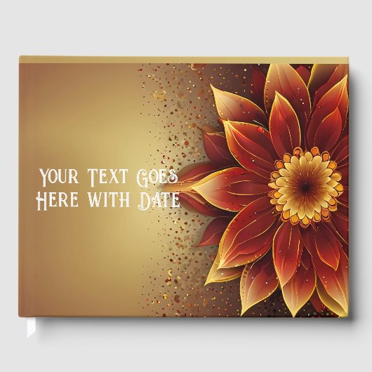 永遠の開花:永遠の愛のお祝い ゲストブック (正面)