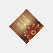 永遠の開花：永遠の愛のお祝い スタンダードカクテルナプキン (角)