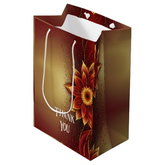 永遠の開花:永遠の愛のお祝い ミディアムペーパーバッグ (正面アングル)