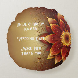 永遠の開花：永遠の愛のお祝い ラウンドクッション