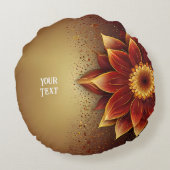 永遠の開花：永遠の愛のお祝い ラウンドクッション (裏面)