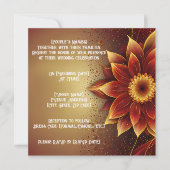 永遠の開花:永遠の愛のお祝い 招待状 (正面)