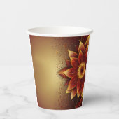 永遠の開花:永遠の愛のお祝い 紙コップ (裏面)