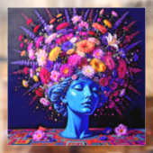 「永遠の開花」 – 超現実カラフルポートレート ウィンドウサイン (シート2)