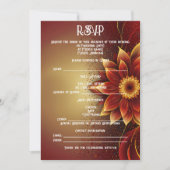 永遠の開花A永遠の愛のお祝いRSVP セーブザデート (正面)