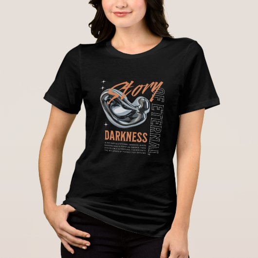 永遠の闇の物語 トライブレンドTシャツ (正面)