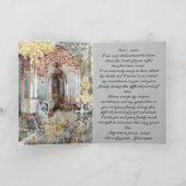 永遠の静寂の折り畳まれたグリーティングカード カード (内部)