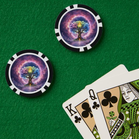 永遠の領域の天上の樹 ポーカーチップ (ポーカーテーブル (ダブル))