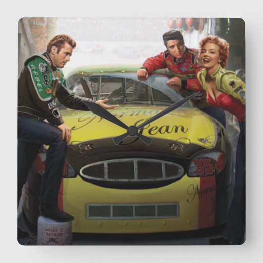 永遠の高速自動車道路 スクエア壁時計 (正面)