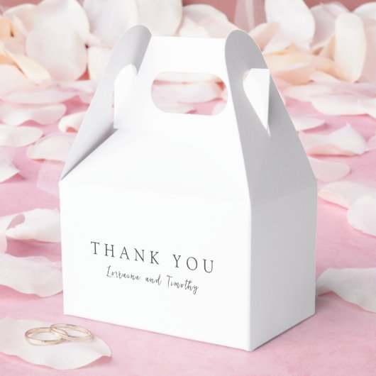 永遠の黒と白のエレガントな結婚式 フェイバーボックス (ウェディング)