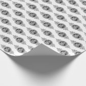 永遠の黒救済白の母エレガント ラッピングペーパー (角)