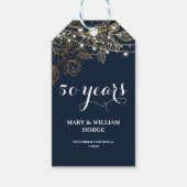 "永遠の50年: 思い出に残る記念日" ギフトタグ (正面)