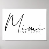 永遠のMimi ESTイヤーエレガントファミリースクリプト ポスター (正面)