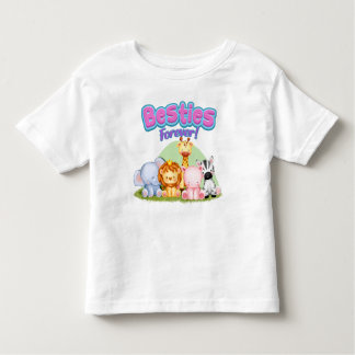 永遠のTシャツ：かわいいサファリの動物 トドラーTシャツ