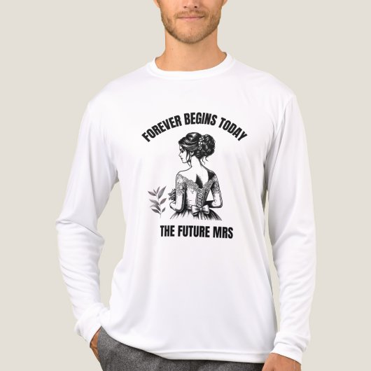 永遠は今日始まる ブライダルSVG - The Future Mrs トライブレンドTシャツ (正面)