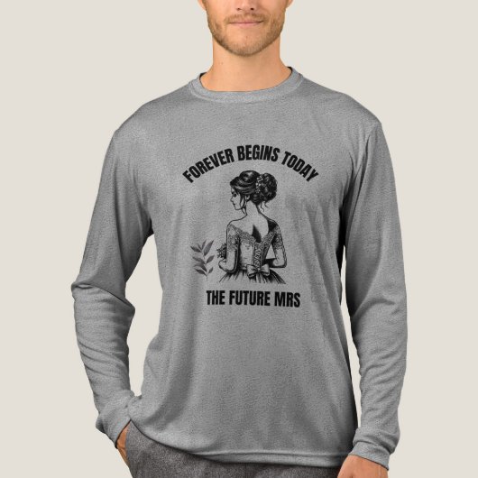 永遠は今日始まる ブライダルSVG - The Future Mrs トライブレンドTシャツ (正面)