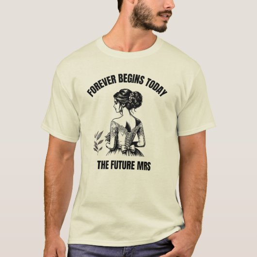 永遠は今日始まる ブライダルSVG - The Future Mrs Tシャツ (正面)