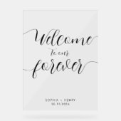 永遠エレガントにようこそ結婚こそ アクリルサイン (正面)