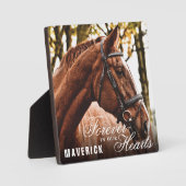 永遠エレガントに私たちのハートで馬記念 フォトプラーク (正面)