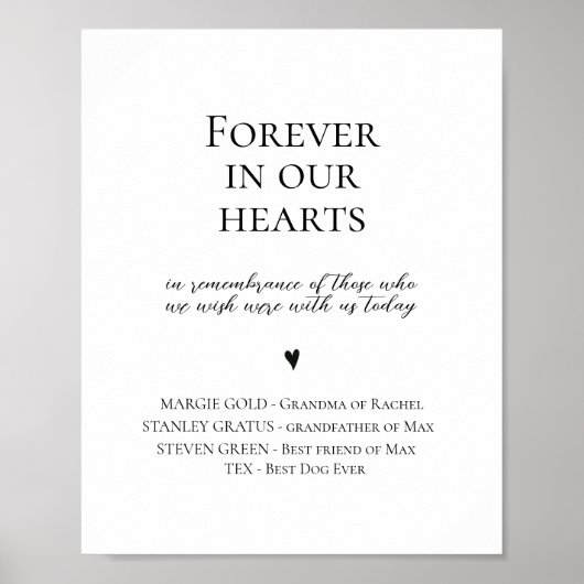 永遠エレガントに私たちのハートの結婚サインで ポスター (正面)