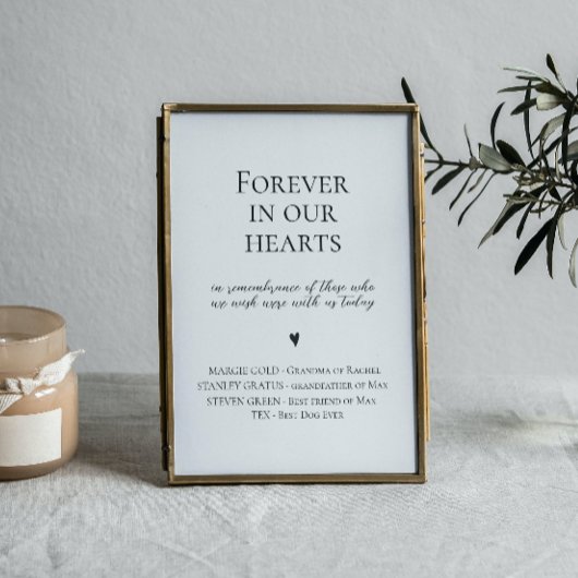 永遠エレガントに私たちのハートの結婚サインで ポスター