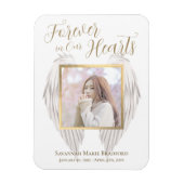 永遠エレガントに私たちのハートエンジェルウィングス写真 マグネット (縦)