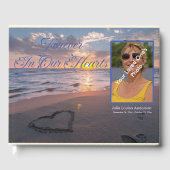永遠エレガントに私たちのハートビーチサンセットフォト ゲストブック (正面)