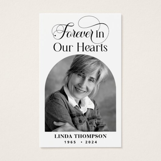 永遠エレガントに私たちのハート祈りの言葉カード (正面)