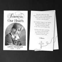 永遠エレガントに私たちのハート祈りの言葉カード