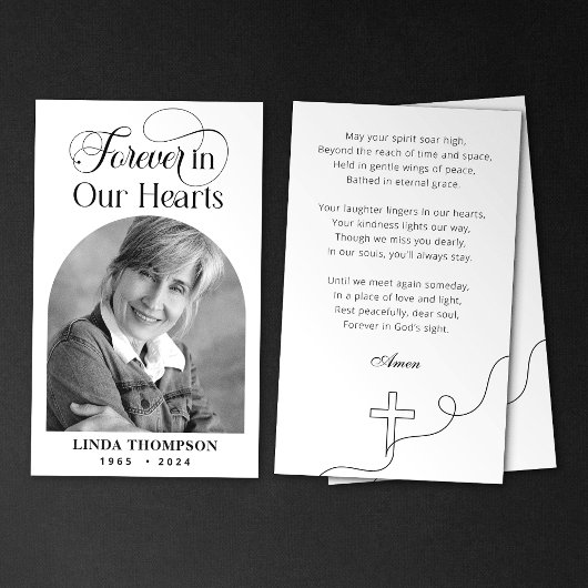 永遠エレガントに私たちのハート祈りの言葉カード