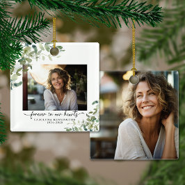 永遠エレガントに私たちのハート記念写真 セラミックオーナメント