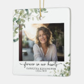 永遠エレガントに私たちのハート記念写真 セラミックオーナメント (左)