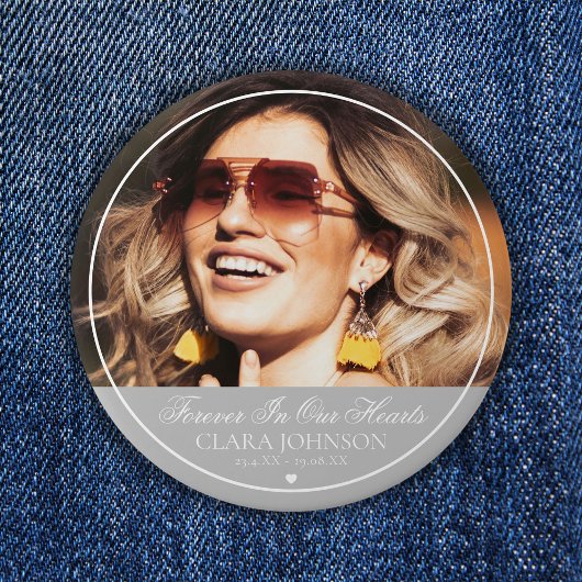 永遠エレガントに私たちのハート記念写真 缶バッジ