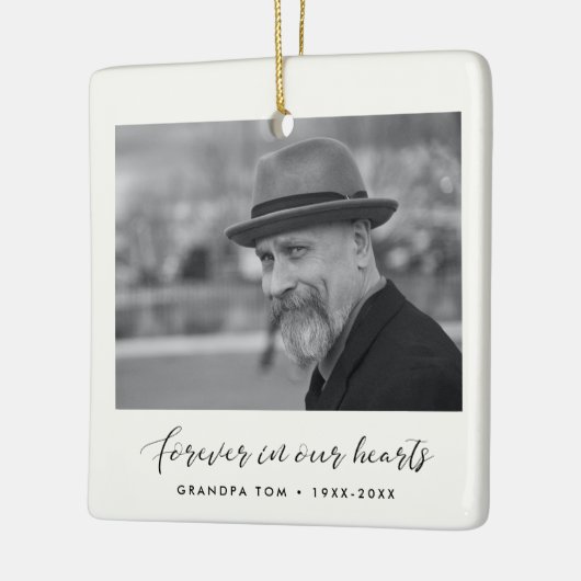 永遠エレガントに私たちのハート記念碑 セラミックオーナメント (左)