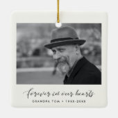 永遠エレガントに私たちのハート記念碑 セラミックオーナメント (裏面)