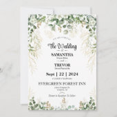 永遠エレガント:結婚式の日に参加しよう 招待状 (正面)